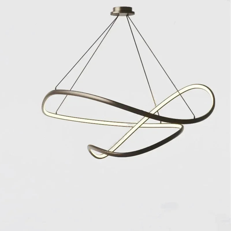 lustre led moderne suspendu pour décoration intérieure - vue 5 sur 10