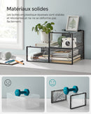 SONGMICS Clear Shoe Boxes, Shoe Storage Organsiers, Stackable, Breathable, and Foldable, Display Trainers, High Heels