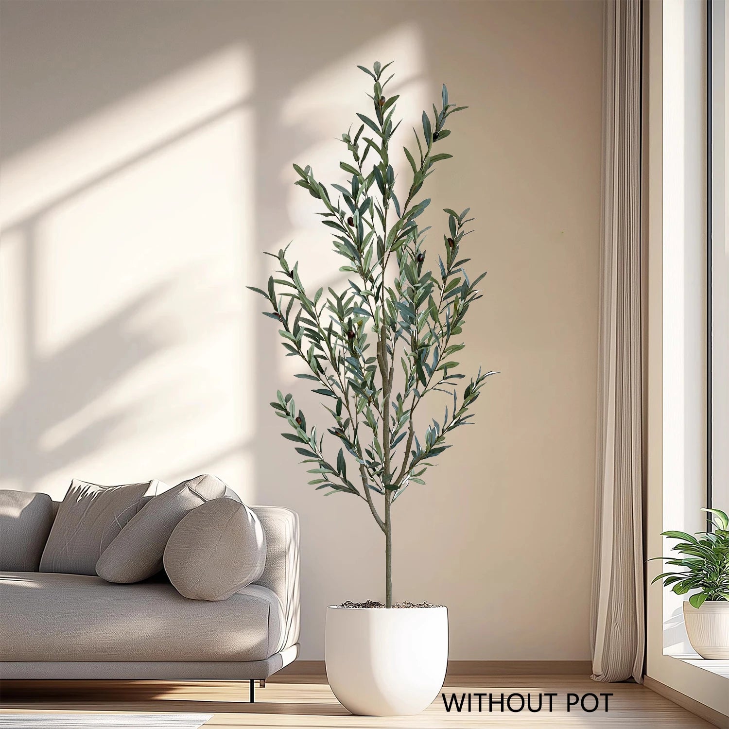 Realistic artificial olive tree for indoor and outdoor decoration - vue 3 sur 12