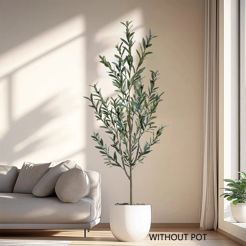 Realistic artificial olive tree for indoor and outdoor decoration - vue 3 sur 12