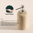 Retro Natural Stone Press on Shower Gel Dispensing Bottle, Home Storage Bottles, Bathroom Appliances, Wash Basin, Tabletop Ornam