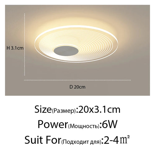 Modern minimalist flower-shaped ceiling light - vue 14 sur 21