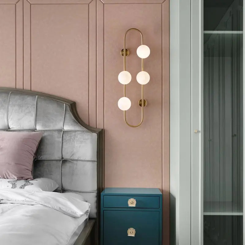 applique murale led en verre blanc laiteux pour décoration intérieure - vue 5 sur 9