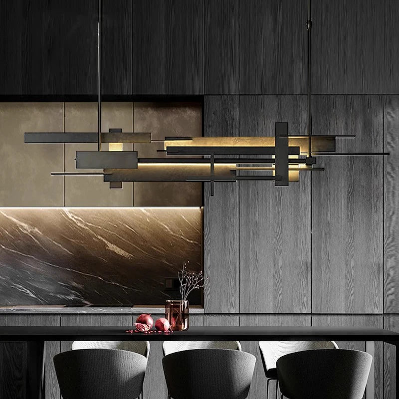 Lustre design LED design moderne décoratif intérieur - vue 4 sur 11