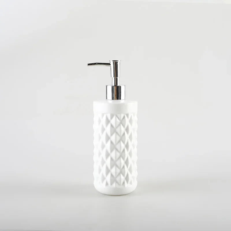 distributeur de désinfectant et savon en céramique design élégant - vue 6 sur 6
