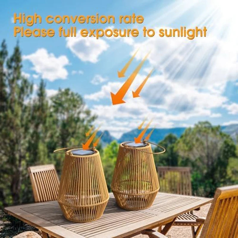 Lanternes solaires d'extérieur à énergie solaire