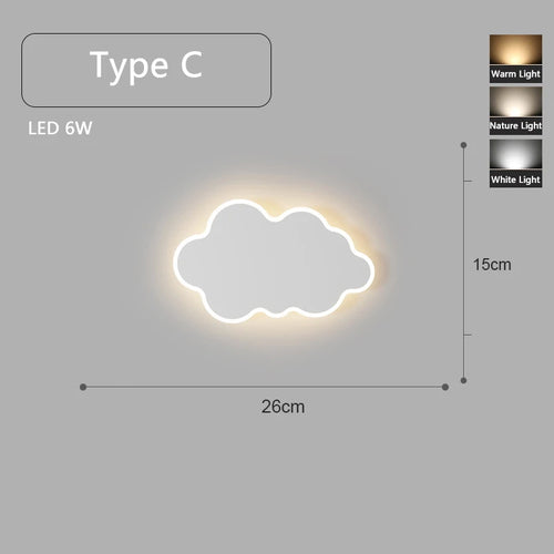 applique murale led blanche à différentes formes ludiques - vue 10 sur 16