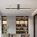 Minimalist nordic LED strip chandelier with creative style