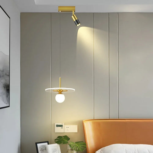 Nordic light luxury minimalist creative modern LED pendant lamp - vue 5 sur 10