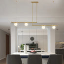 Modern nordic minimalist LED glass chandelier for restaurant decor