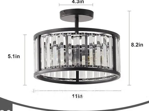 plafonnier industriel rétro style nordique pour éclairage décoratif