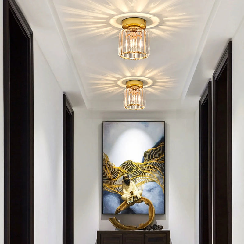 Suspension cristal design moderne intérieur salon salle manger chambre bar café
