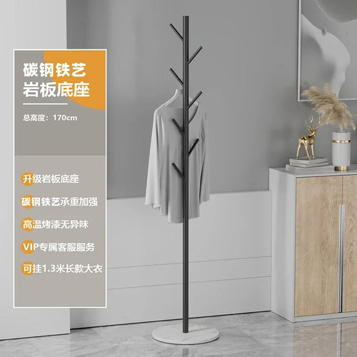 Multifunctional Floor Coat Rack, Hat Hanger, Tree Style, Freestanding Handbag Organizer, Luxury Storage Stand, 7 Hooks - vue 23 sur 28