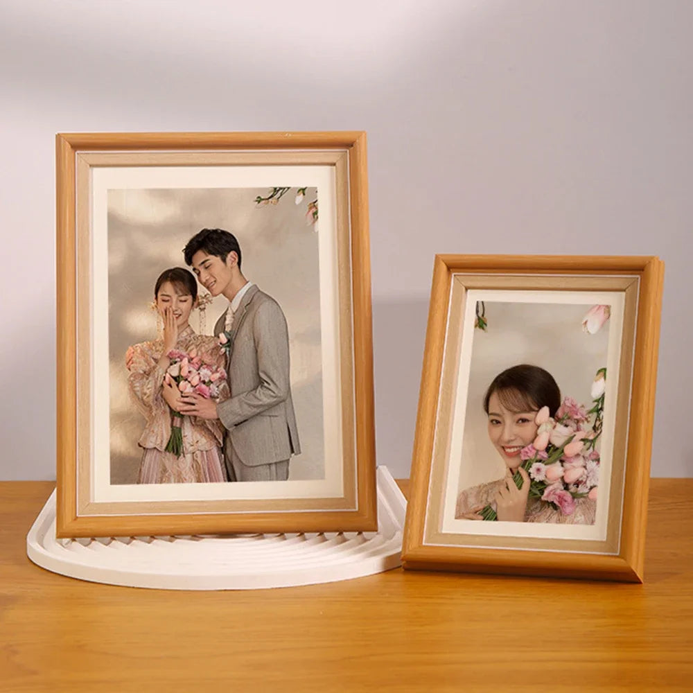 cadre photo en bois pour portraits de famille et mariage - vue 4 sur 10
