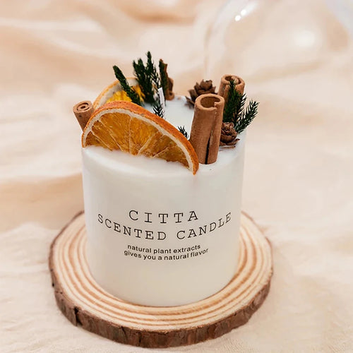 Forest Series Scented Soy Candle with Wooden Holder, 4 Fragrances, Aromatherapy Candles for Home Meditation Decoration, 285g - vue 6 sur 9