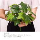 Artificial Grass Green Plants Wall Decor Accessories For Wedding,Plastic Monstera Fake Plants For Home Garden Bonsai Decoration