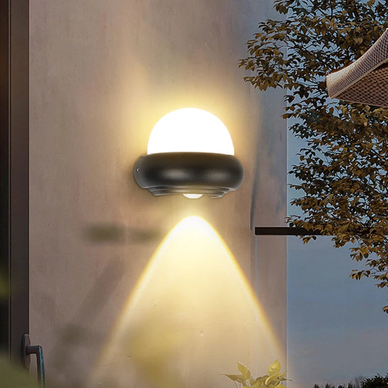 applique murale led étanche pour extérieur et jardin - vue 6 sur 8