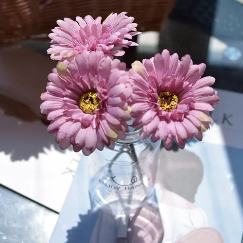 fleurs de gerbera artificielles pour décoration de fête et mariage - vue 13 sur 13
