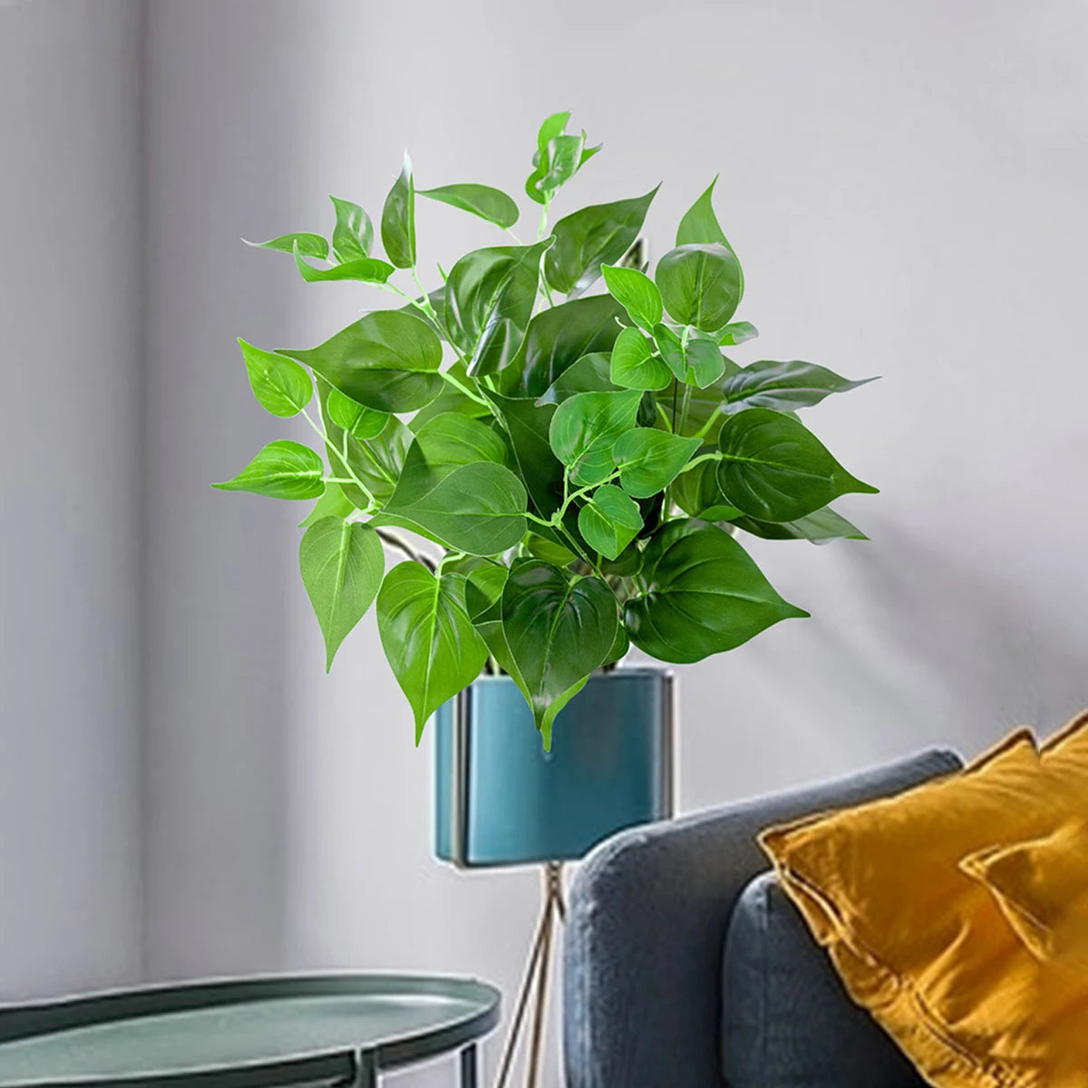 plantes artificielles scindapsus décoratives pour intérieur et extérieur - vue 3 sur 9