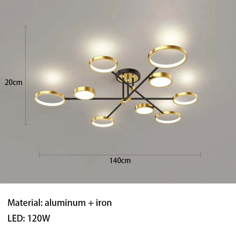 Minimalist LED ceiling light with 3 colour temperatures decorative indoor fixture - vue 27 sur 30