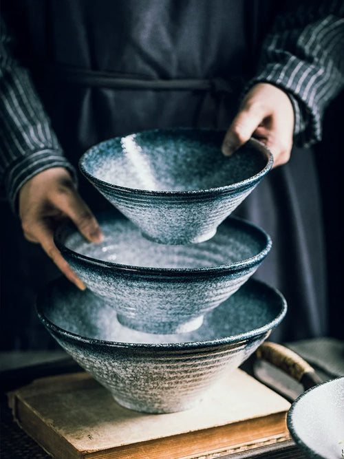 Bol ramen céramique style japonais motifs traditionnels maison