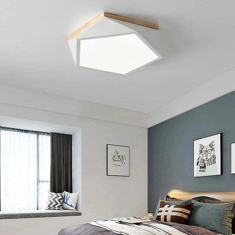 plafonniers led géométriques simples et modernes pour éclairage - vue 6 sur 16