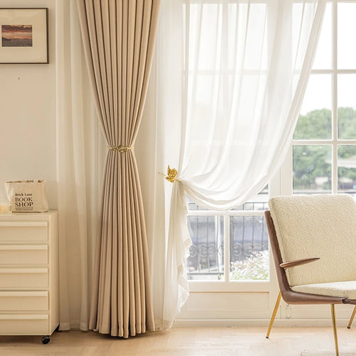 Rideau occultant thermique épais pour salon chambre - vue 3 sur 13