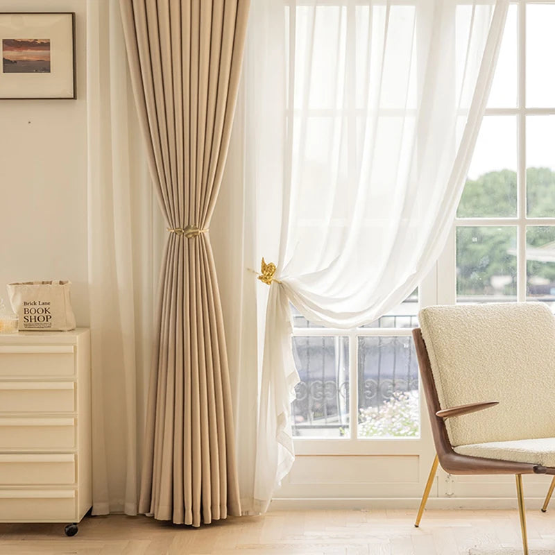 Rideau occultant thermique épais pour salon chambre