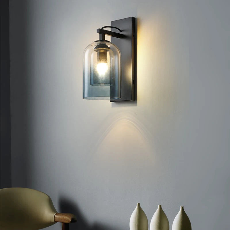 Applique murale loft verre creatif salon chambre escalier décor - vue 4 sur 10