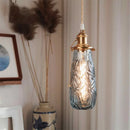 lustre nordique rétro en laiton avec interrupteur à tirage