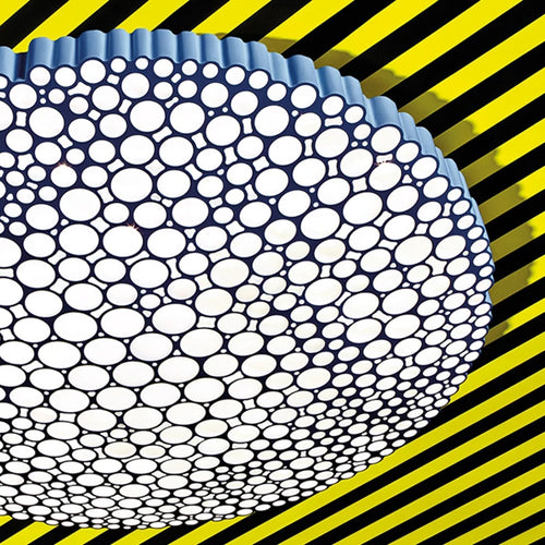 Minimalist honeycomb LED ceiling light for creative decor - vue 6 sur 12