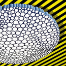 plafonnier led minimaliste en nid d'abeille créatif et élégant