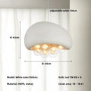 Minimalist wabi sabi style pendant chandelier with LED lighting