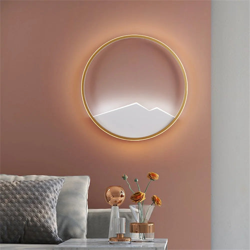 applique murale nordique moderne led en fer aluminium acrylique - vue 3 sur 12