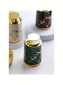 400ml Light Luxury Ceramic Marble Texture Refillable Press Mousse Foaming Soap Dispenser For Bottling, Filling Facial Cleanser