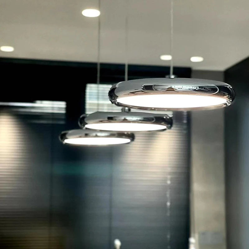 lustre rond moderne avec gradation pour restaurant et bar - vue 4 sur 12