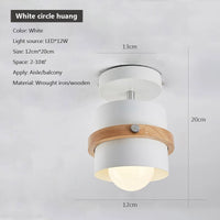 plafonnier nordique en bois luminaire créatif décoration moderne