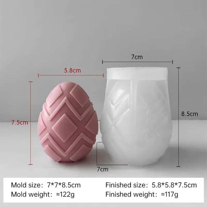 moule à bougie en silicone pour œufs de pâques à créer soi-même - vue 8 sur 21