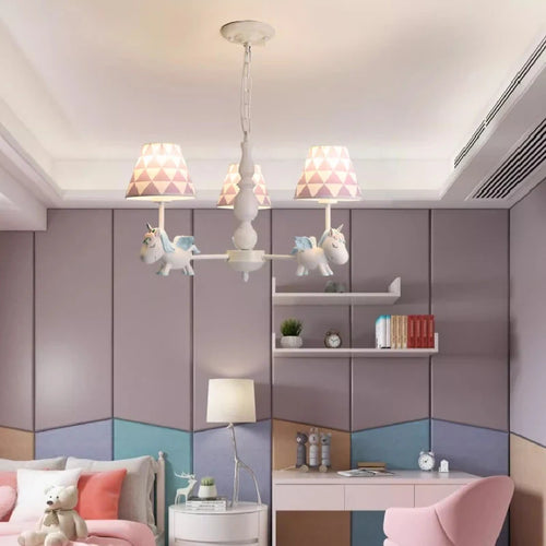 lustre enfant LED rotatif style nordique romantique et chaleureux - vue 4 sur 24