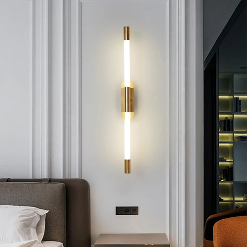 modern minimalist and creative double-headed wall light led - vue 4 sur 8