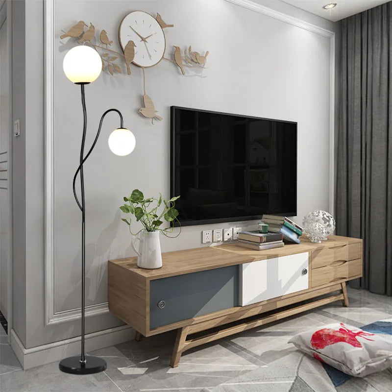 lampadaire led métal style nordique pour décoration intérieure - vue 6 sur 8