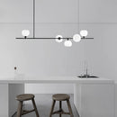 suspension moderne en laiton et verre hauteur réglable
