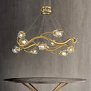 lustre led en cristal moderne de luxe pour éclairage intérieur