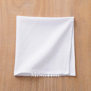 Reusable washed cotton classic style table napkin