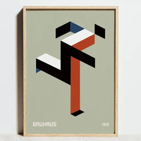 Geometric Bauhaus posters for modern minimalist wall decor