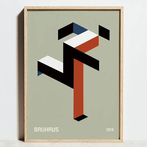 Geometric Bauhaus posters for modern minimalist wall decor