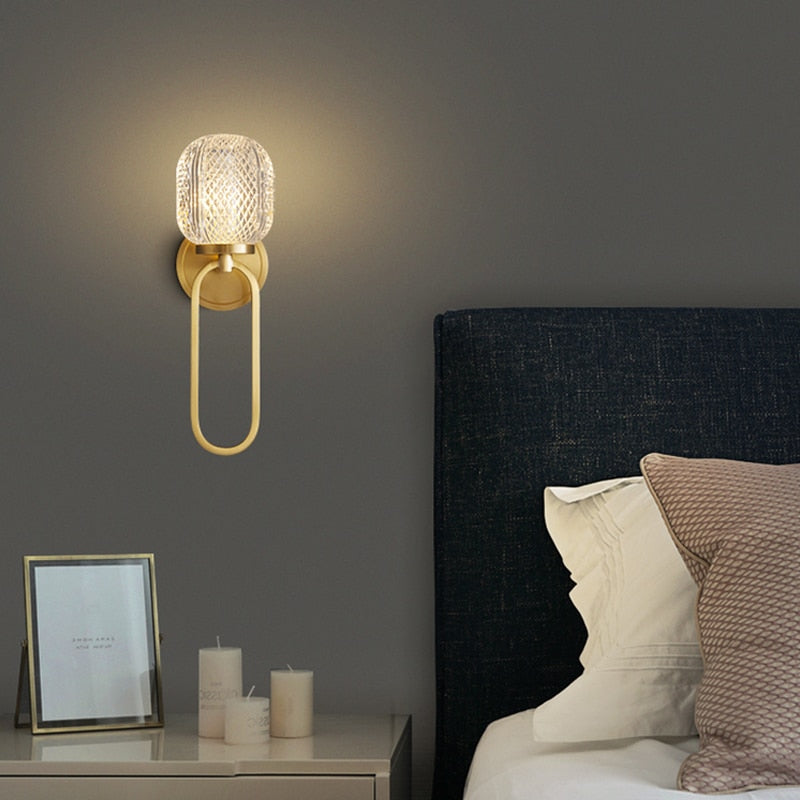 Applique murale design LED luxury en verre cristal Ball - vue 2 sur 6