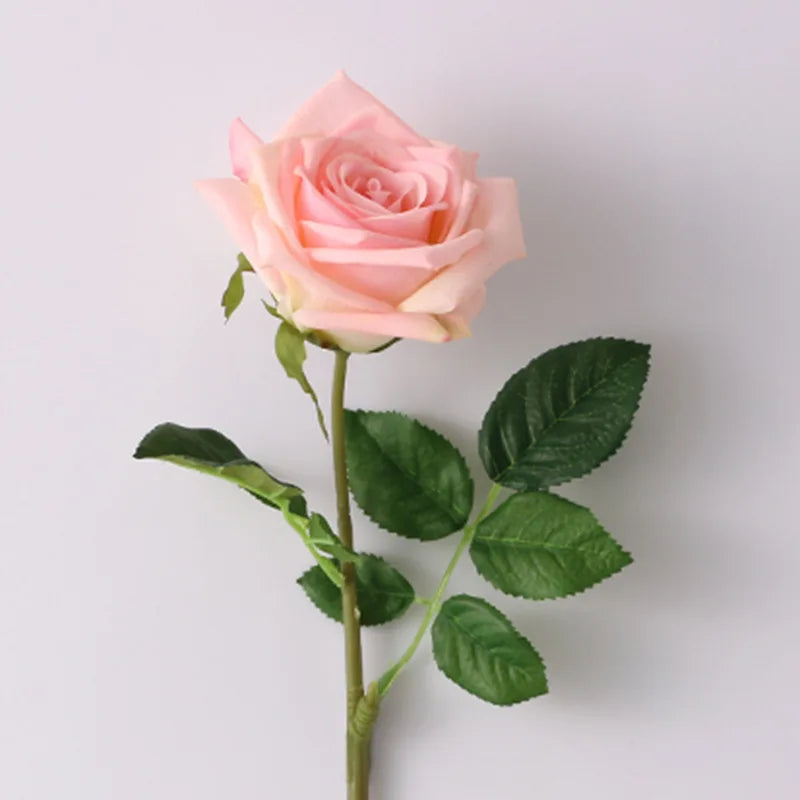 fleurs de roses artificielles en latex pour décoration élégante - vue 11 sur 11