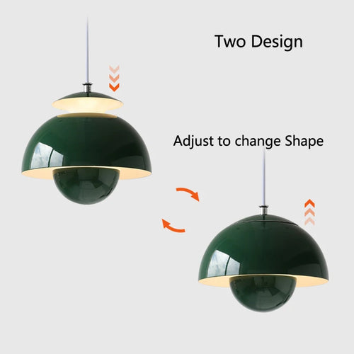 Minimalist nordic semicircular multicolour decorative pendant light - vue 5 sur 9