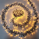 guirlande lumineuse de noël 2000 led étanche pour extérieur 8 modes